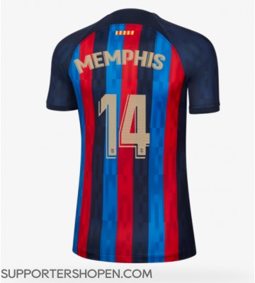 Barcelona Memphis Depay #14 Hemma Matchtröja Dam 2022-23 Kortärmad